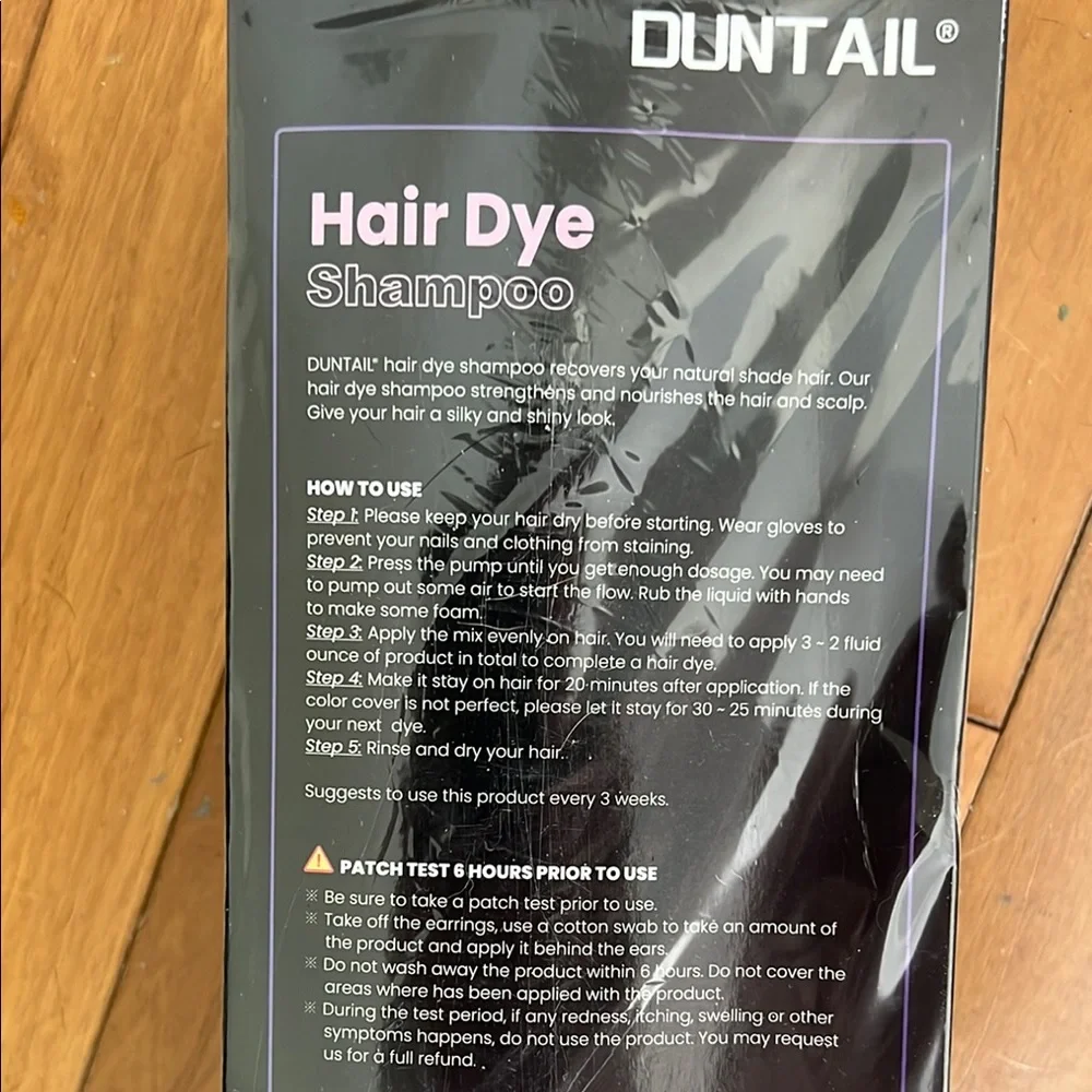 Duntail Dark Brown Hair Dye Shampoo